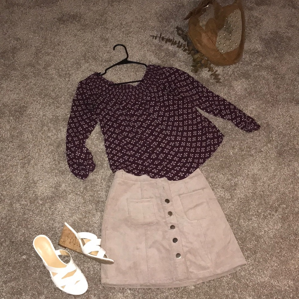 Charlotte Russe Corduroy Skirt.
